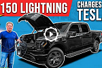 Как происходит зарядка электромобилей Tesla от Ford F-150 Lightning