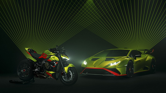 Компании Lamborghini и Ducati вместе создали мотоцикл в общей стилистики Huracan STO