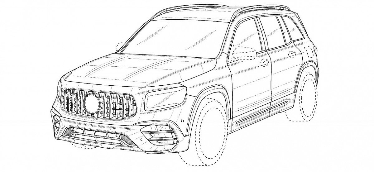 В сети появились патентные изображения обновленного Mercedes-AMG GLB 45