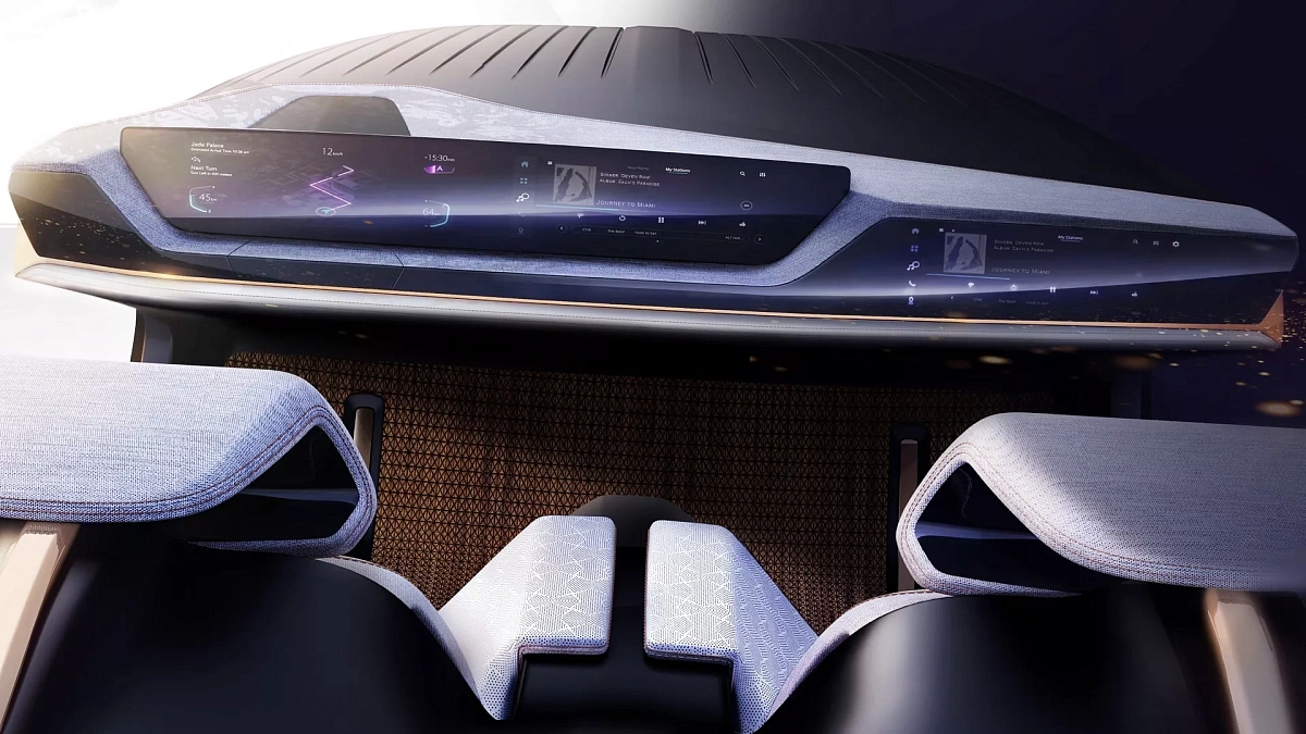 Компания Chrysler анонсировала салон будущего электромобиля с двойными 37,2-дюймовыми экранами