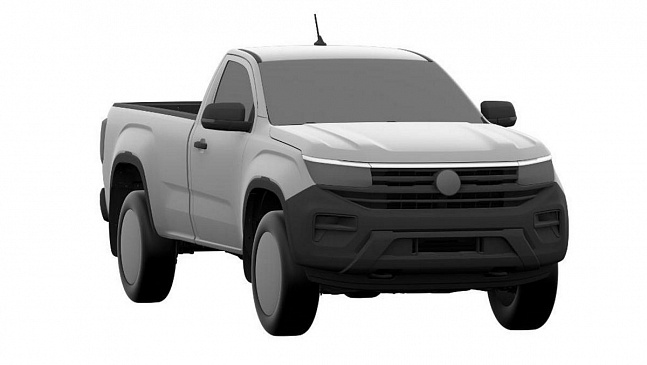 Базовый Volkswagen Amarok с одинарной кабиной показали на патентных изображениях