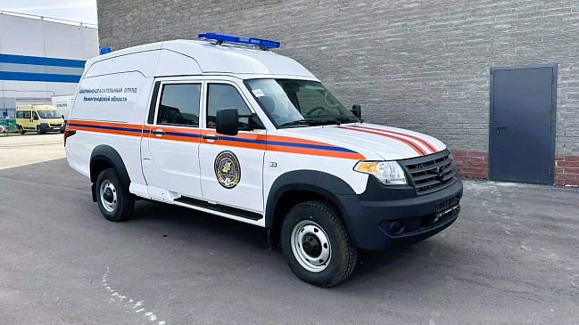 Первая партия новой модели УАЗ «Профи» поступила в отделения МЧС