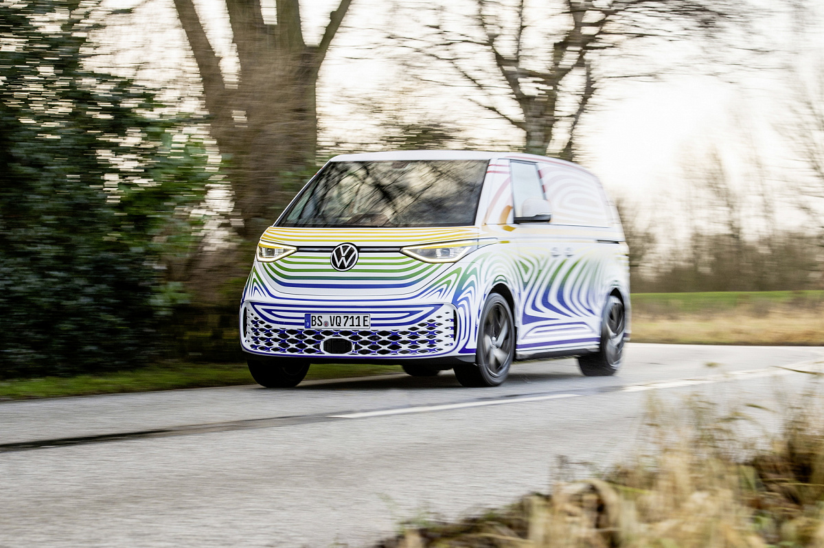 Volkswagen снова дразнит ID.Buzz в преддверии презентации 9 марта с веганским интерьером