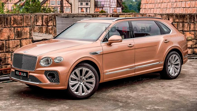 Длиннобазный кроссовер Bentley Bentayga показали на первых изображениях