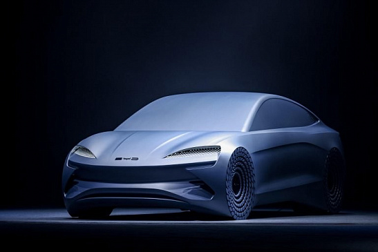 Бренд BYD представил свою новую концепцию электрического седана Ocean-X в Китае