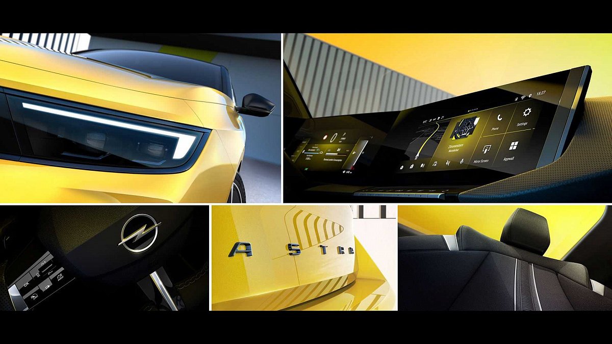 Компания Opel впервые опубликовала изображения хэтчбека Astra нового поколения