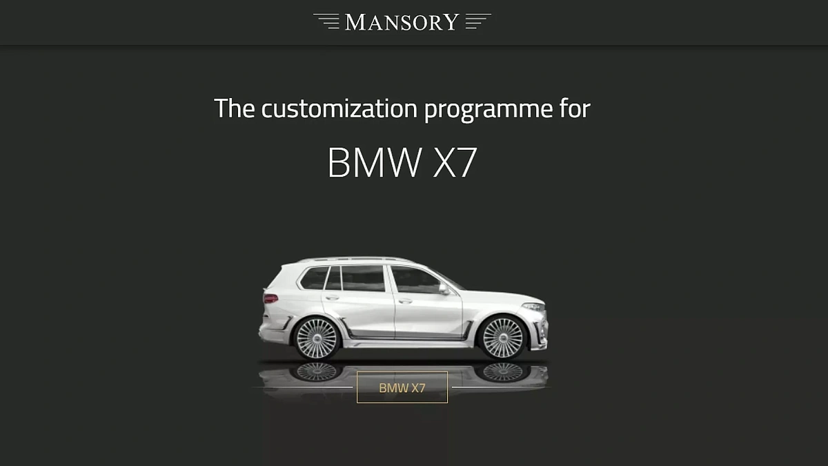 Тюнинг-ателье Mansory выпустило пакет доработок для кроссовера BMW X7 2023 модельного года