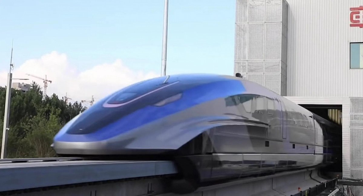 В Китае презентовали скоростной поезд с разгоном до 600 км/ч в час