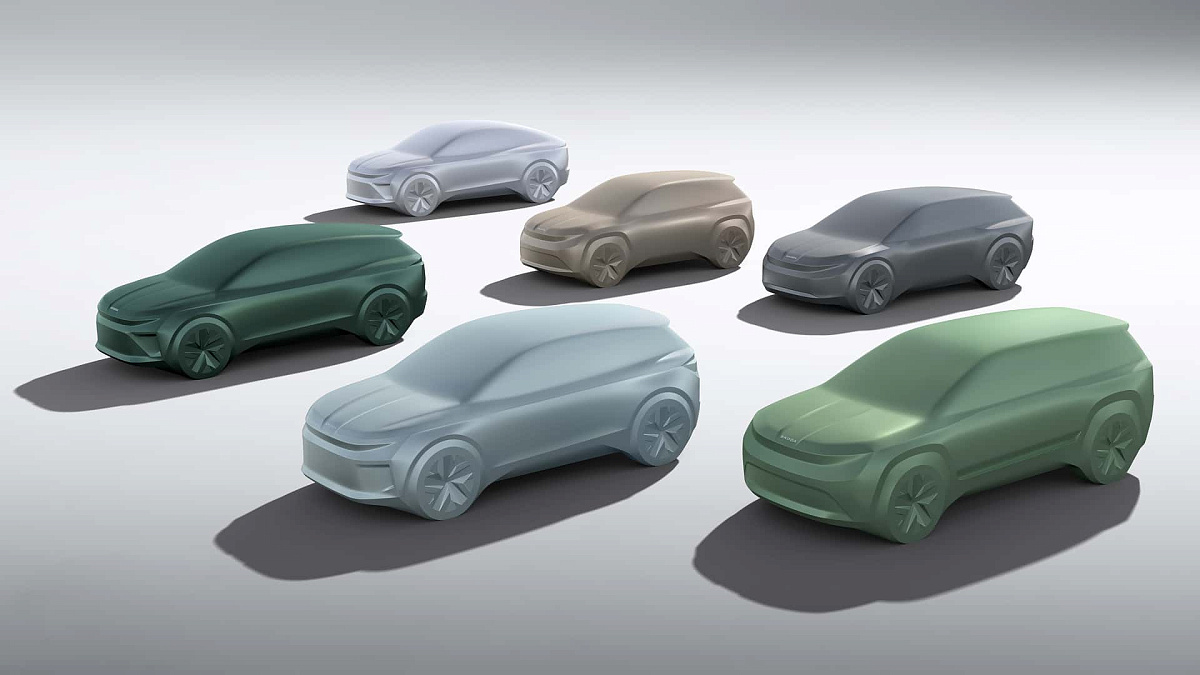 Компания Skoda анонсировала появление шести электромобилей к 2026 году