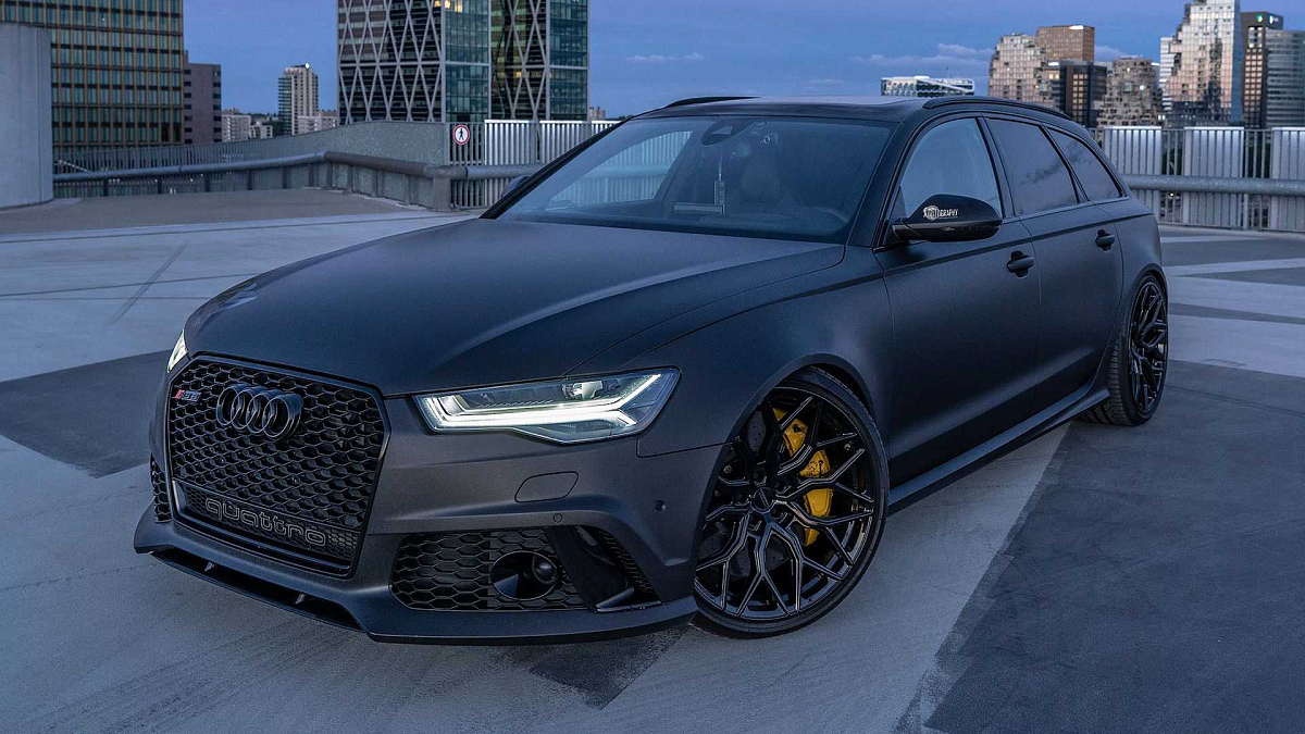 Этот Audi RS6 Avant получил 1200 л.с. и атласно-черный кузов Этот Audi RS6 Avant получил 1200 л.с. и атласно-черный кузов