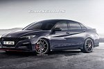 В интернете опубликовали снимки новых деталей рестайлинговго Hyundai Elantra N-Line