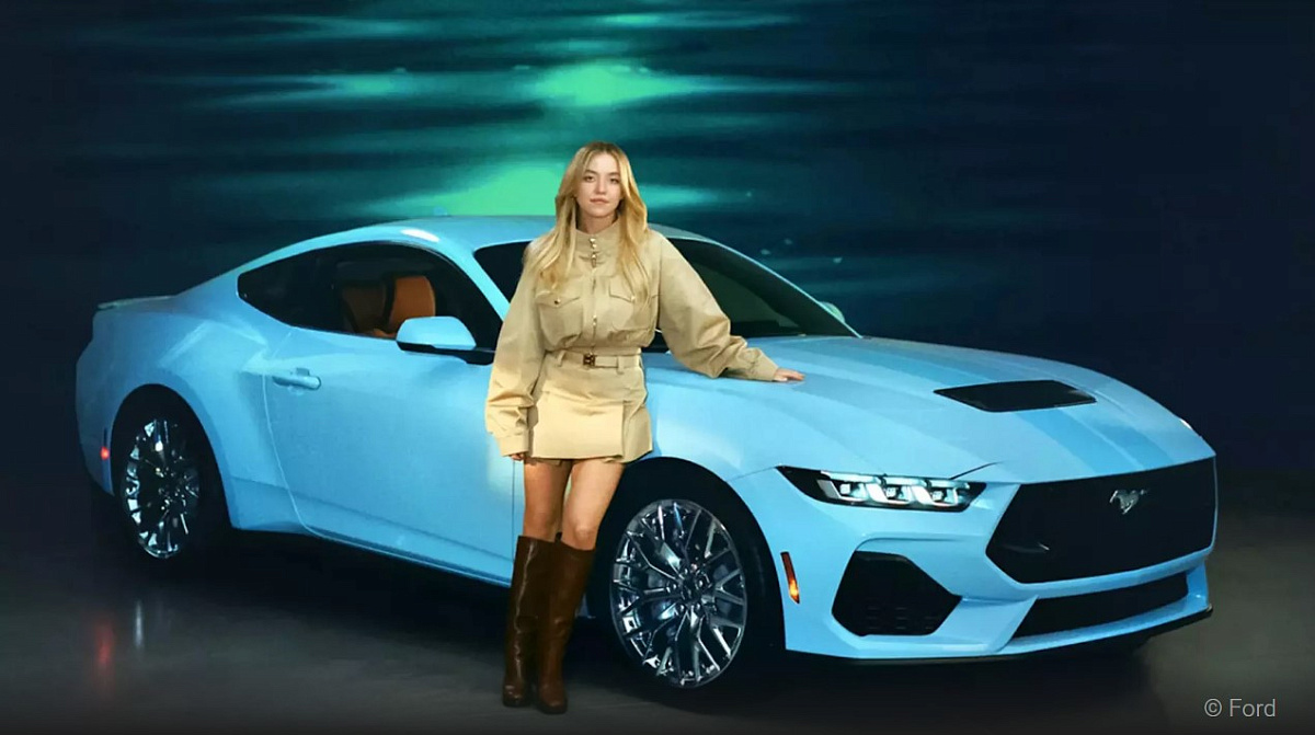 Взгляните на уникальный Ford Mustang GT голливудской актрисы Сидни Суини