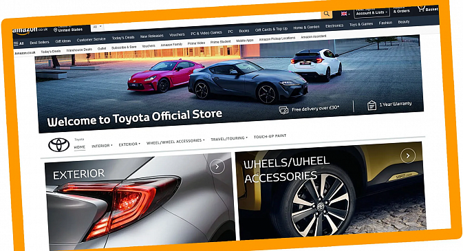 Концерны Toyota и Lexus открывают официальный интернет-магазин на Amazon