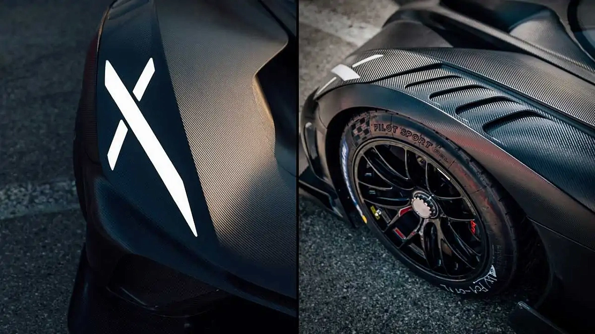 Компания Bugatti анонсировала серийную версию Bugatti Bolide с изображениями фар и вентиляционных отверстий