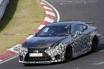 Высокопроизводительное купе Lexus RC F GT замечено на Нюрбургринге