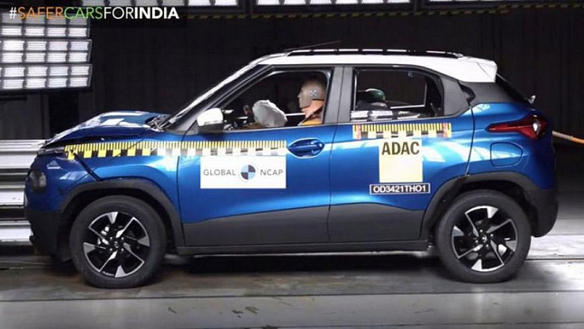 Внедорожник Tata Punch получил 5-звезд в рейтинге безопасности от Global NCAP
