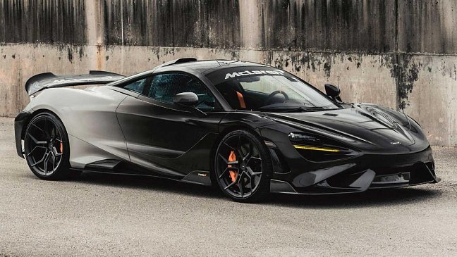 McLaren 765LT интересно смотрится с двухцветным оформлением кузова и дисками Vossen 