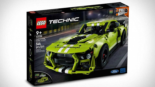 Lego представила миниатюрную копию мощного купе Ford Mustang Shelby GT500