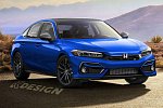 В Сети появился рендер на "заряженный" седан Honda Civic Si 2022