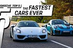 Porsche показал пять самых быстрых собственных моделей, допущенных на дороги