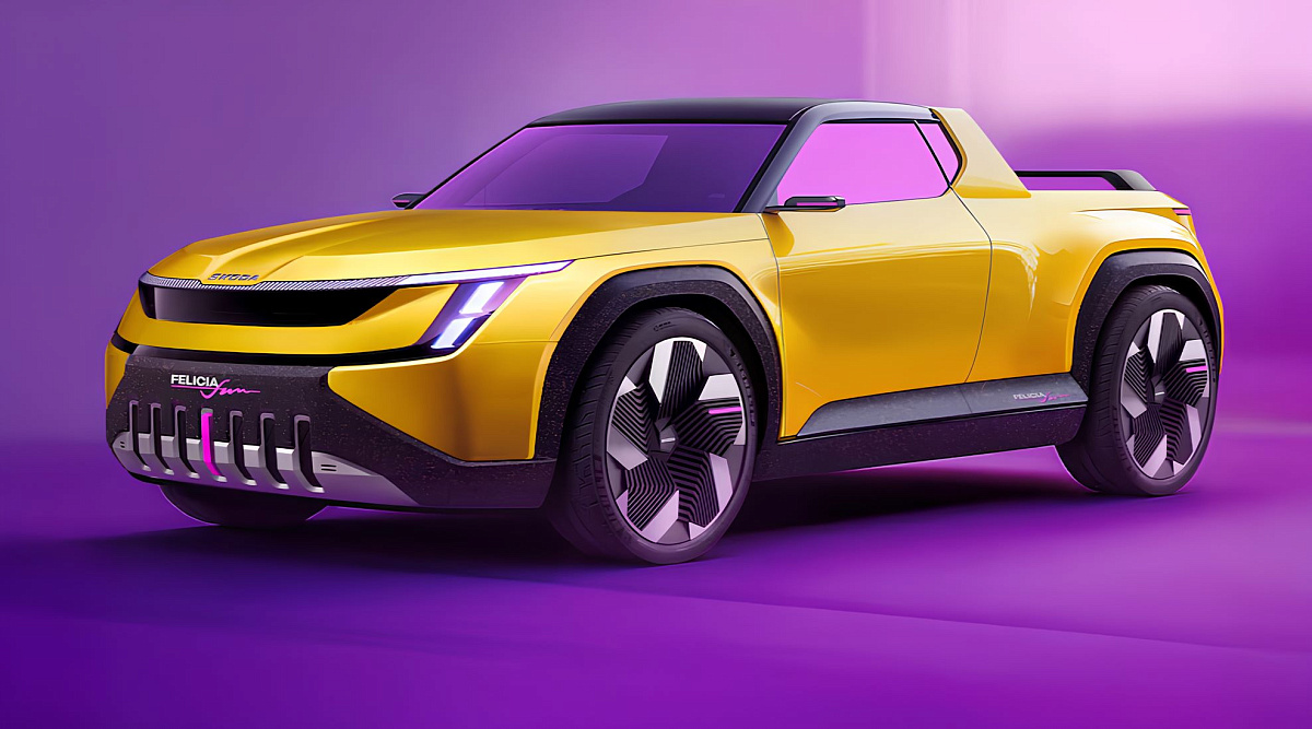 Неожиданный ремейк: Skoda Felicia Fun возрождается в смелом футуристичном дизайне