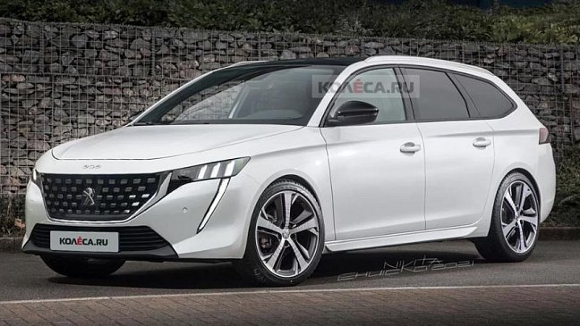 Новый Peugeot 308 в кузове универсал впервые показали на рендерах