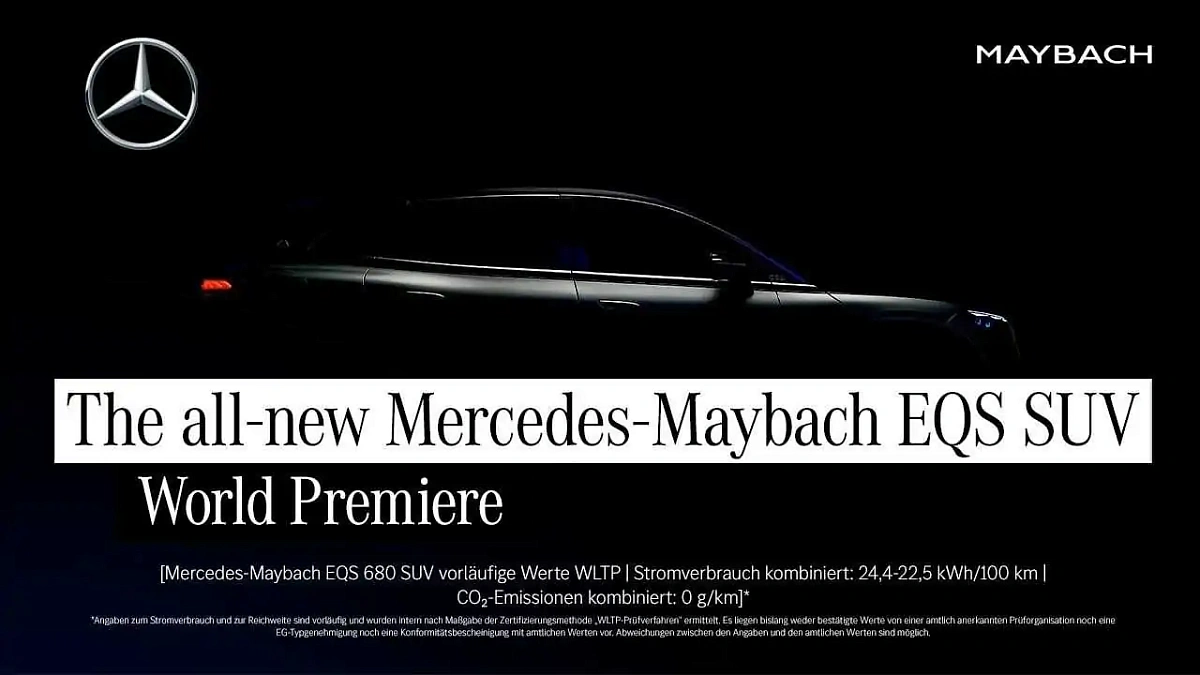 Новый внедорожник Mercedes-Maybach EQS готовится к премьере за день до автосалона в Шанхае