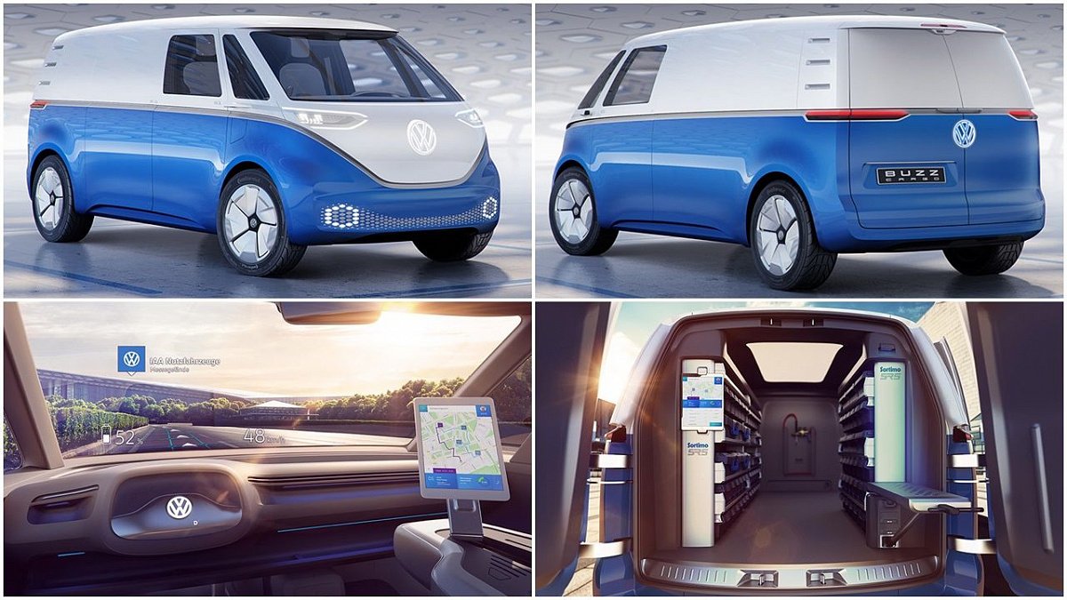 Volkswagen официально представил готовый электро фургон I.D. Buzz Cargo