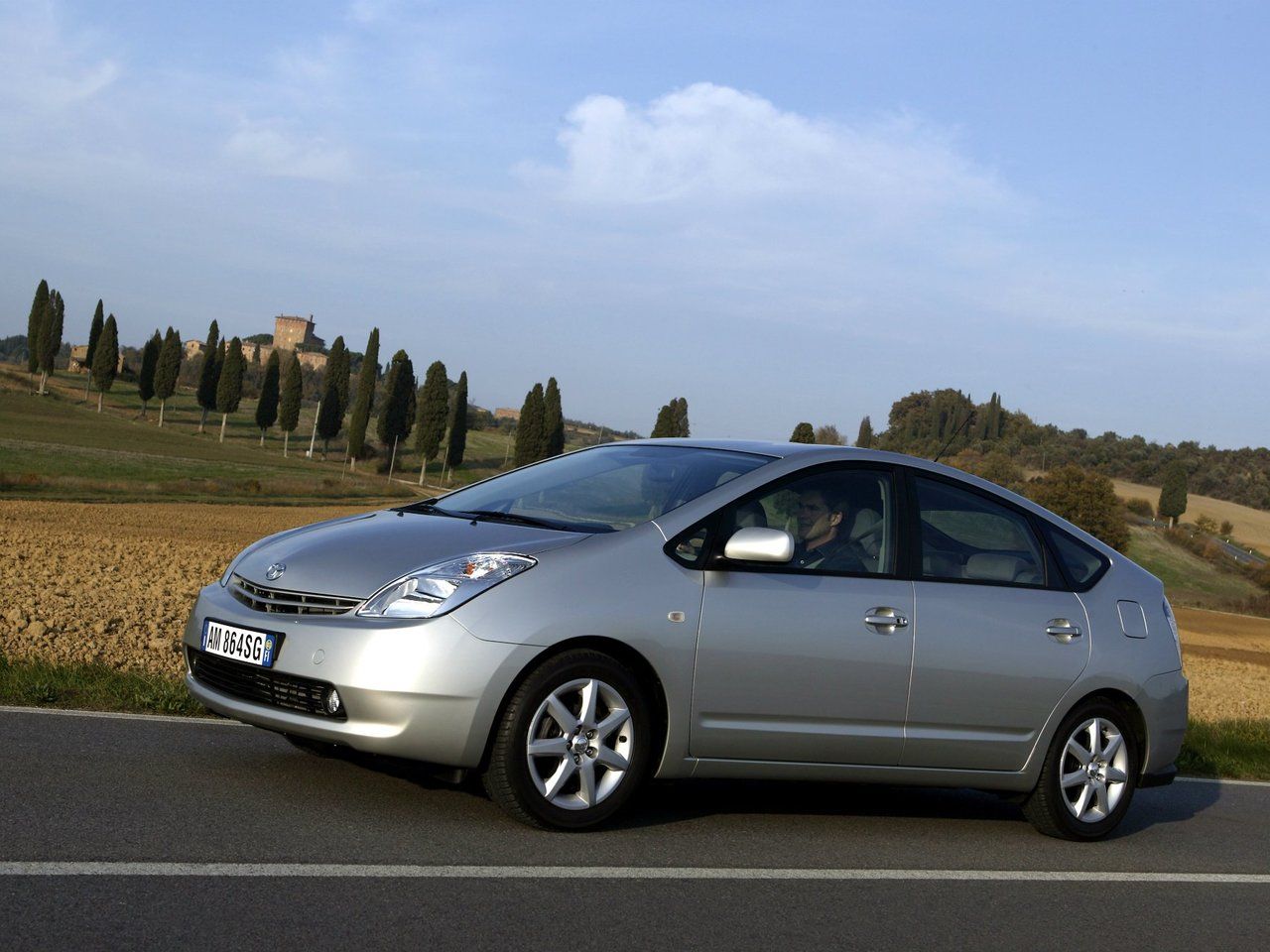 Toyota Prius 2012 White background