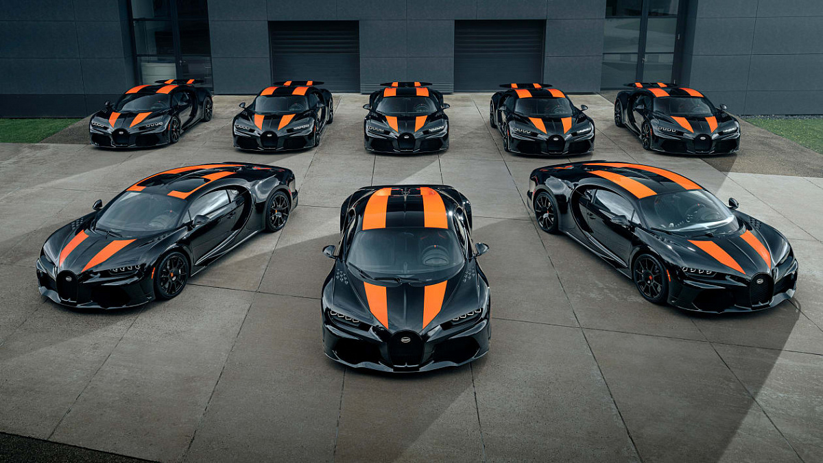 Bugatti построила первые восемь моделей Chiron Super Sport 300+ для своих заказчиков